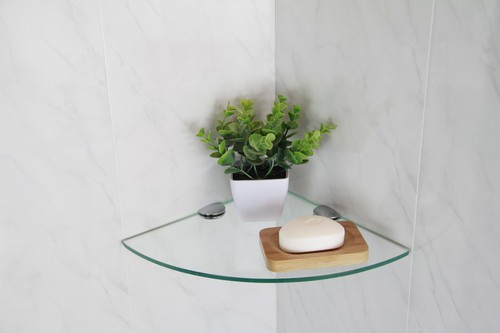 Glass shelves wall mounted - glass,