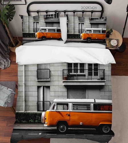 Houset retro bus quilt - houset,