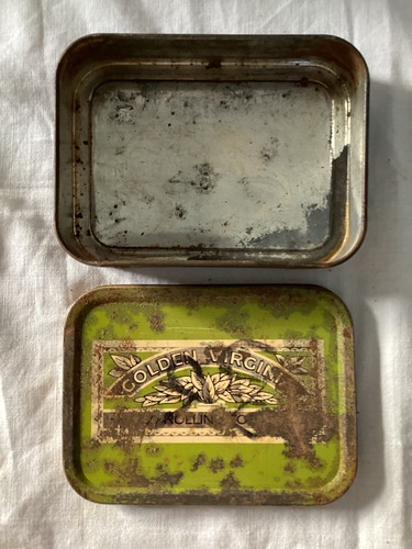 Golden virginia tobacco tin - golden,