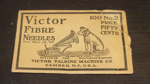 Rare hmv victor nipper bamboo - rare,