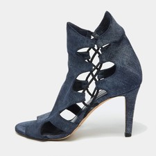 Jimmy Choo Blue Denim Fabric
