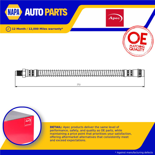 Brake hose fits vauxhall - brake,