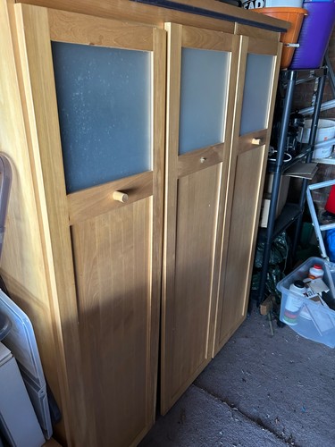 Ikea pine wardrobe with very - pine,