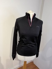 Crivit Black/pink Sports Running Long Sleeve Top Size S 8/10
