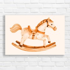 Whimsical Wooden Rocking Horse