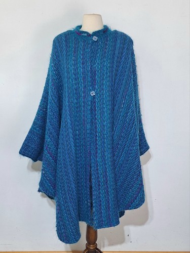 Dramatic mohair cape coat - mohair,