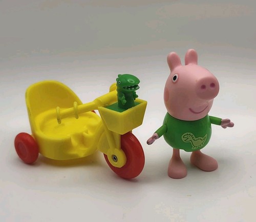 Peppa pig george with yellow - pig,
