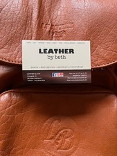 Tan leather back pack handbag Leather by Beth, Denmark.