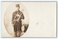Man Marching Band Postcard