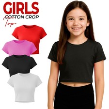 Girls Cotton Crop Top