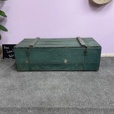 Vintage Large Wooden Trunk