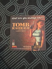 Tomb Raider II Lara Croft Deathtrap Dungeon Promo Beer Mat Eidos 1997 PS1 PC