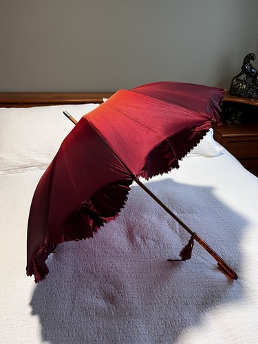Vintage parasol with - vintage,