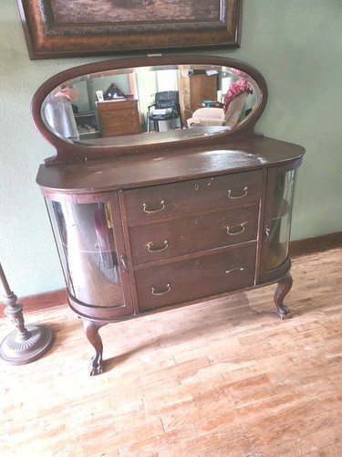 Antique oak sideboard - oak,