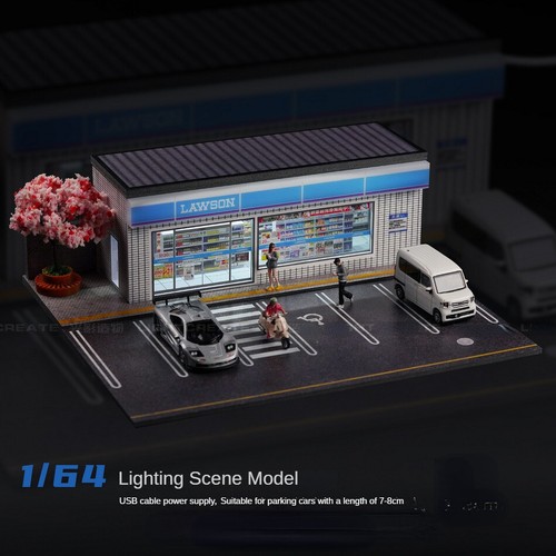Scale diorama car - scale, garage