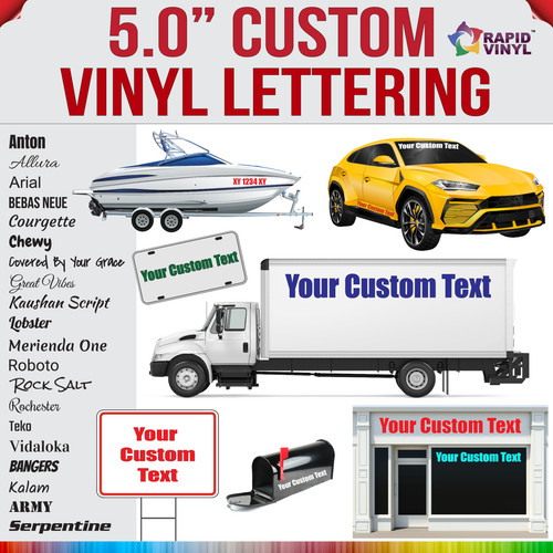 Inch custom vinyl lettering - 5,