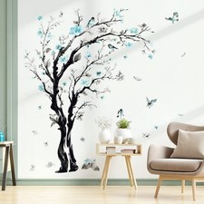 Large Tree Wall Decals Blue