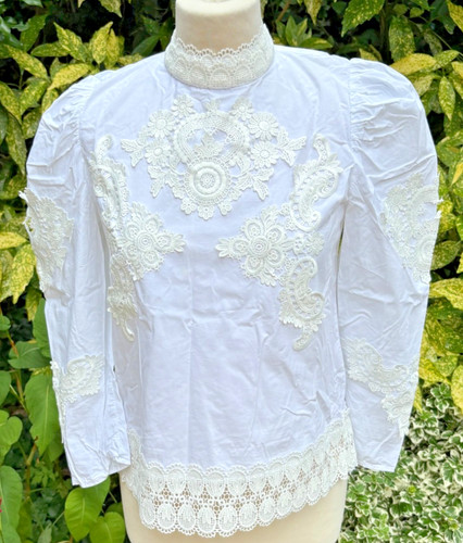 Zara white poplin cotton - ,