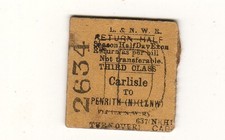 Railway ticket LNWR Penrith