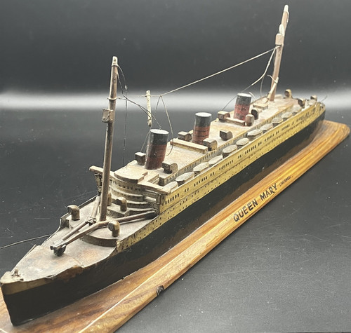 1930s rms queen mary wooden - queen,