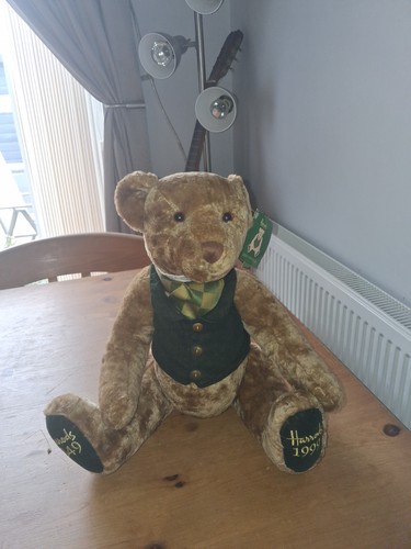 Vintage harrods jointed bear - ,