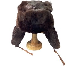 EKATERINA Ushanka Hat Men's Brown Fur Warm Winter Russian Style 3