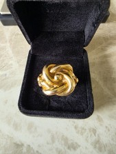 9ct gold knot ring - gold,