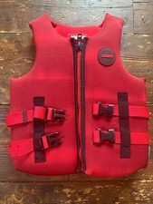 Jobe Neoprene Vest Youth Buoyancy Aid for Watersports - RED, Size 140 (age 10)