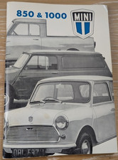 1973 Mini 850 & 1000 Saloon, Van, & Pick-up Owners Handbook.     British Leyland