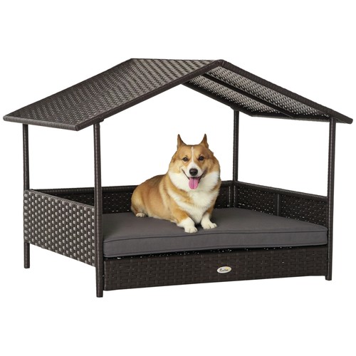 Pawhut wicker dog - wicker,