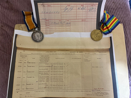 Ww1 1914 medal pair - medal,