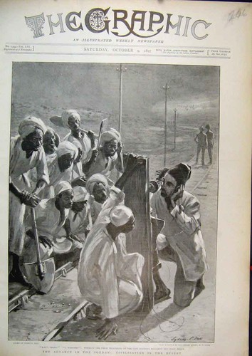 Original old antique - original, print