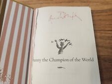 Quentin Blake SIGNED Roald Dahl Danny the Champion of the World Hardcover COA