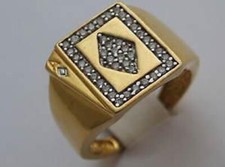 Ace Card Cubic Zirconia Mens