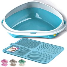 Corner Cat Litter Tray +