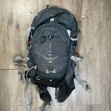 Osprey Manta 20 Hiking Backpack Bag Outdoors Grey Black Hiking O/S Small 46-53cm