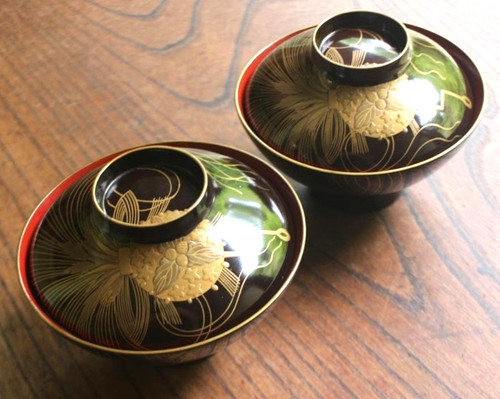 Japanese wooden wajima - japanese, lacquer