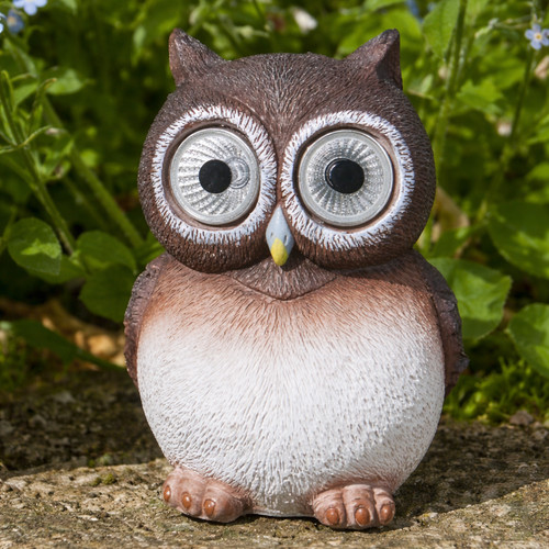 Solar owl ornament - ornament, led