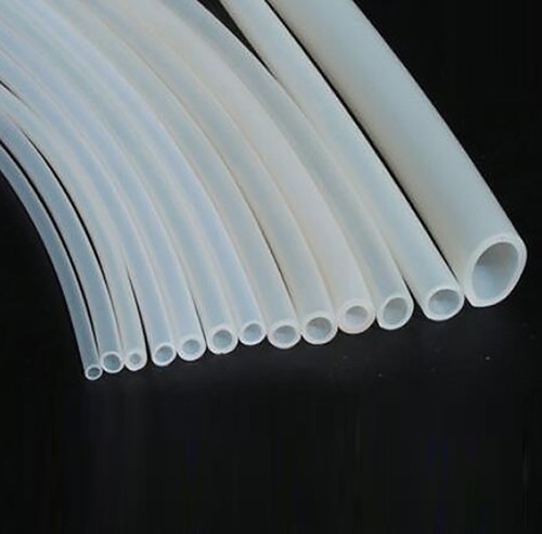 White silicone tube - white,