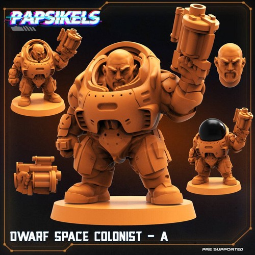Dwarf space colonists - dwarf,