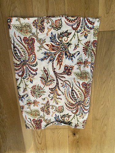 Cream multi print - skirt, m