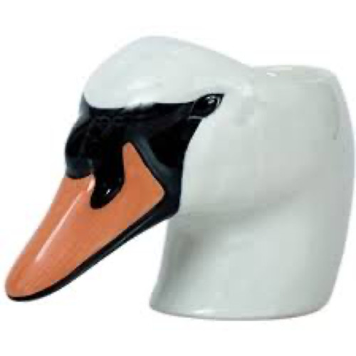 Quail ceramics face egg cup - ceramics,