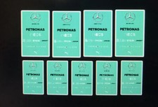 Mercedes f  team Sponsors Stickers Printed And Cut 9 Pieces