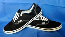 Vans Authentic Lo Pro Skater Sneakers Women 8 Men 6.5 Black Canvas Classic Shoes