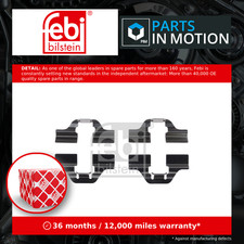 Brake Pad Fitting Kit fits VW CADDY Mk3 Rear 04 to 15 VOLKSWAGEN Febi Quality