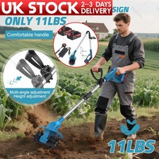 Cordless Tiller Cultivator Garden Allotments Soil Power Tool & Battery & Charger