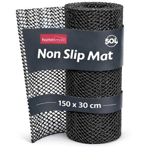 Black anti slip - mat, roll