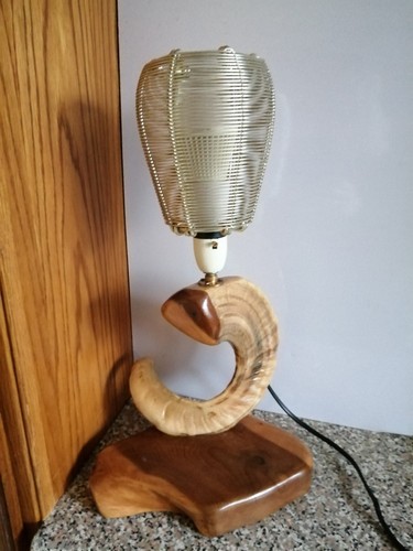 Table lamp with natural curly - lamp,