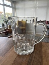 Vintage 1 Pint Glass Beer Lager Jug Pitcher Drinks Water Bar Pub Man Cave RARE!