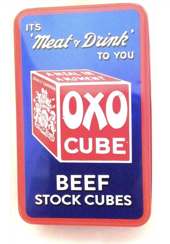 Oxo cube blue retro metal - cube,